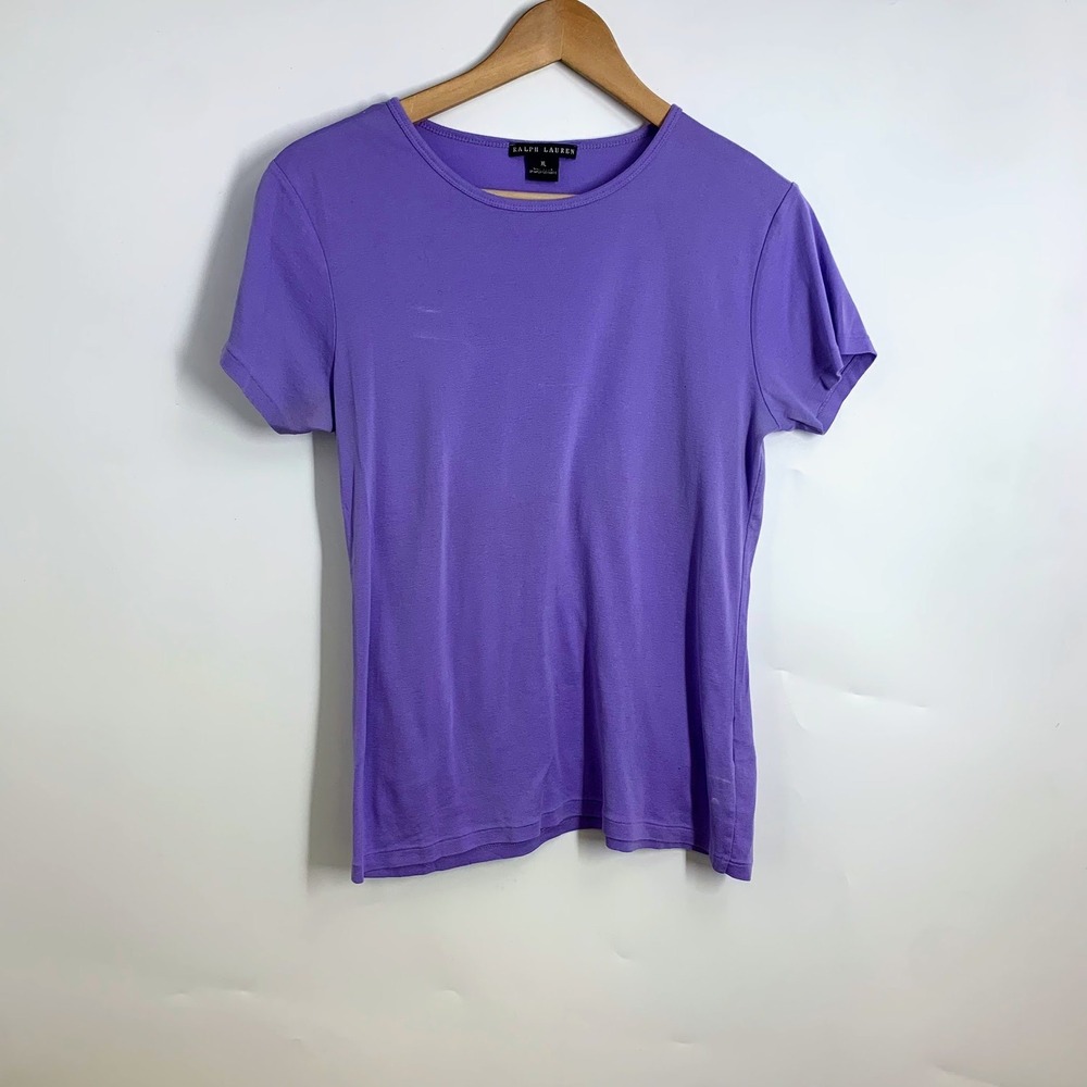 Ralph Lauren Black Label Women XL Short Sleeve Crew Neck T Shirt